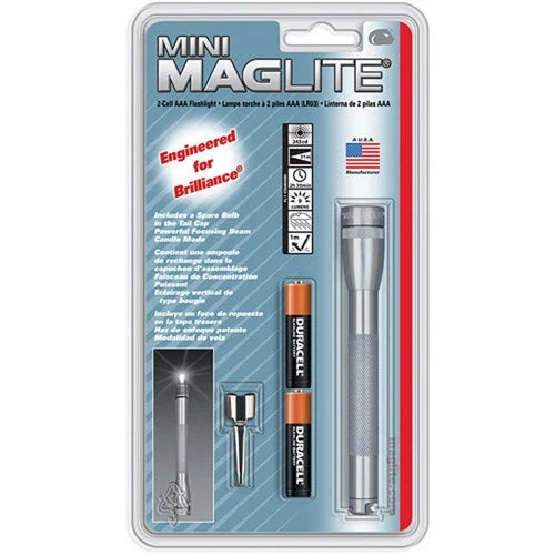 Maglite M3A096 – Mini 2xAAA (Siva)