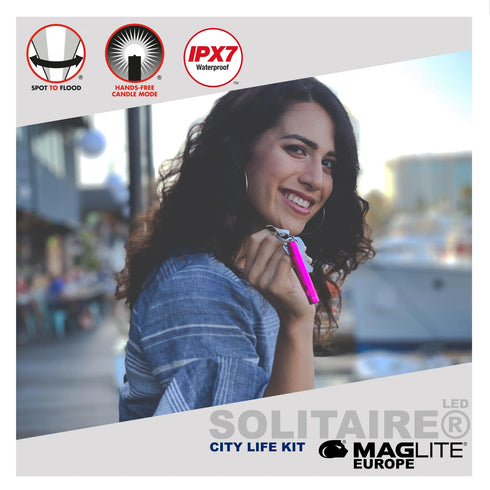 Maglite set City Life SX45107L, svetilki LED, Srebrna