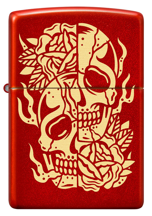 Zippo vžigalnik 36059 Tattoo Split Skull
