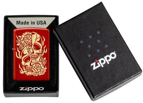 Zippo vžigalnik 36059 Tattoo Split Skull