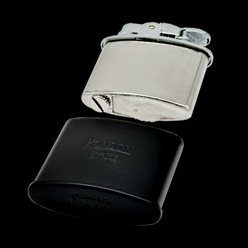 Ronson 210003 Vžigalnik polnilni Nostalgia kremen v črni barvi