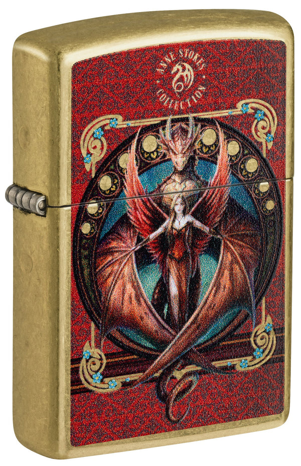 Zippo 46689 vžigalnik Fire Dragon & Woman by Anne Stokes