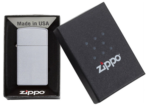 Zippo vžigalnik 1605 Slim® Satin Chrome