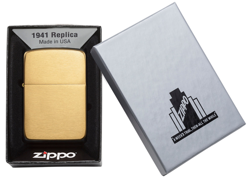 Zippo vžigalnik 1941B Replica® Brushed Brass