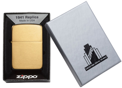 Zippo vžigalnik 1941B Replica® Brushed Brass