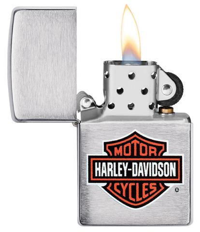 Zippo vžigalnik 200HD.H252 vžigalnik Harley-Davidson® Logo, Brushed Chrome