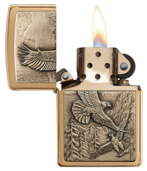 Zippo vžigalnik 20854 Where Eagles Dare Emblem