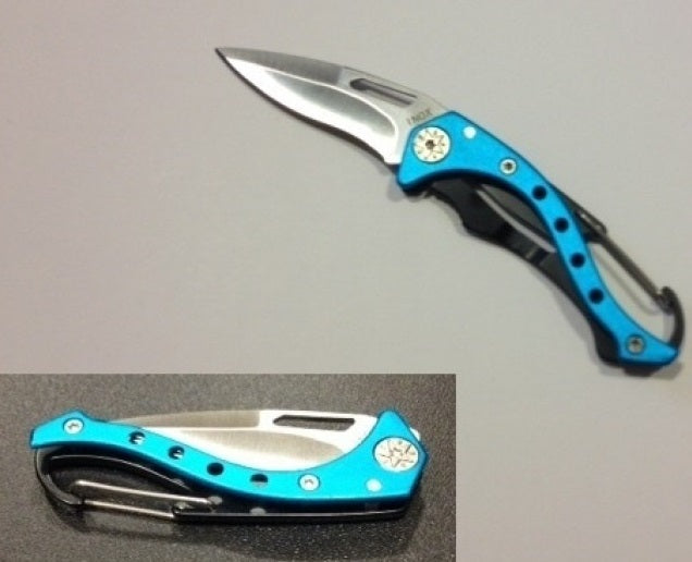 Ausonia 26335 Mini zložljiv žepni nož s karabinom, 12 cm