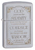 Zippo vžigalnik 28458 Serenity Prayer