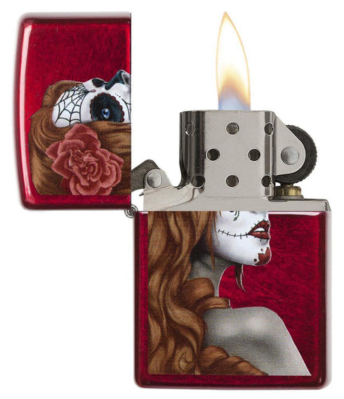 Zippo vžigalnik 28830 Day of the Dead Lady