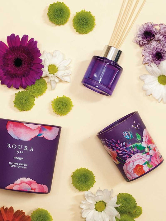 Roura 333500.221 Sveča Peony - Aroma 3 v 1