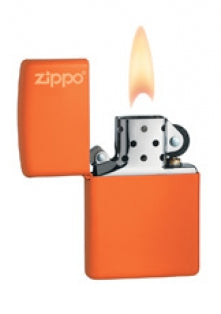 Zippo vžigalnik 231ZL Orange Matte Zippo Logo