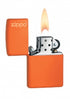 Zippo vžigalnik 231ZL Orange Matte Zippo Logo
