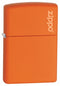 Zippo vžigalnik 231ZL Orange Matte Zippo Logo