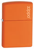 Zippo vžigalnik 231ZL Orange Matte Zippo Logo