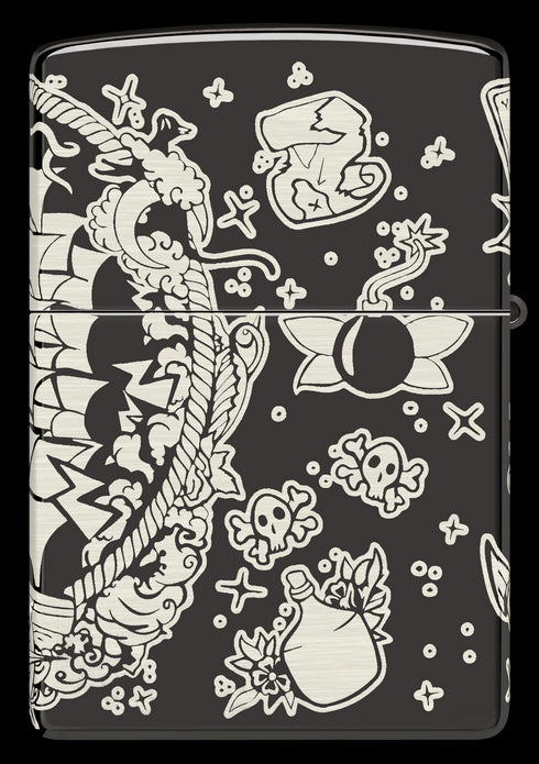 Zippo vžigalnik 48398 Tattoo Pirates