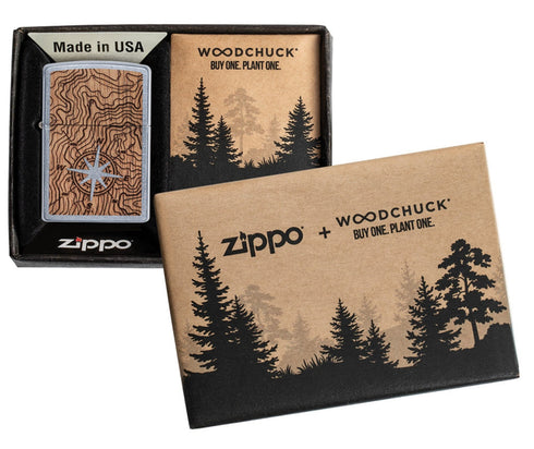 Zippo vžigalnik 49055 Woodchuck Compass