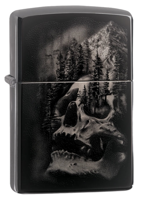 Zippo vžigalnik 49141 Skull Mountain Black Ice®