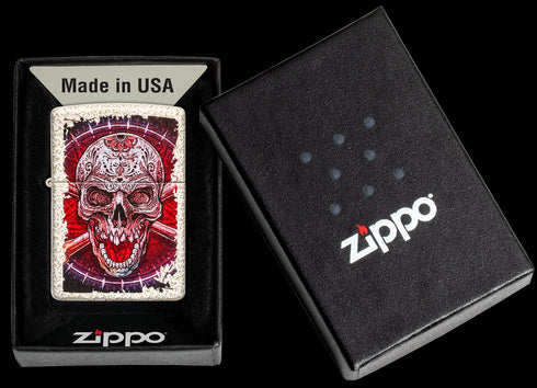 Zippo vžigalnik 49410 Raging Skull