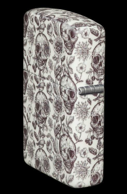 Zippo vžigalnik 49458 Skulls & Flowers, Glow in the Dark