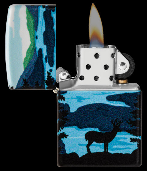 Zippo vžigalnik 49483 Deer & Landscape