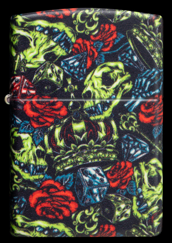 Zippo vžigalnik 49696 Skull Crown