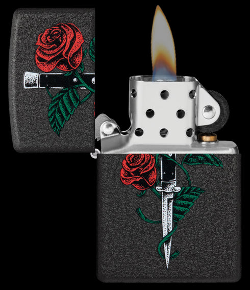 Zippo vžigalnik 49778 Rose Dagger Tattoo