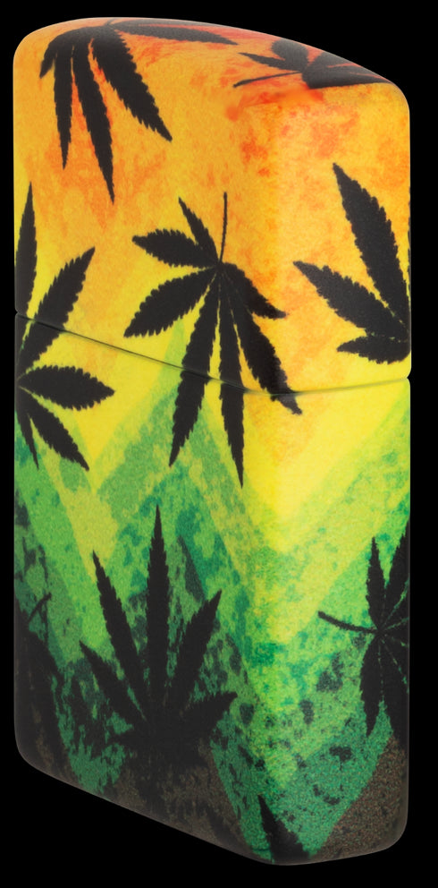 Zippo vžigalnik 49806 Rasta Cannabis