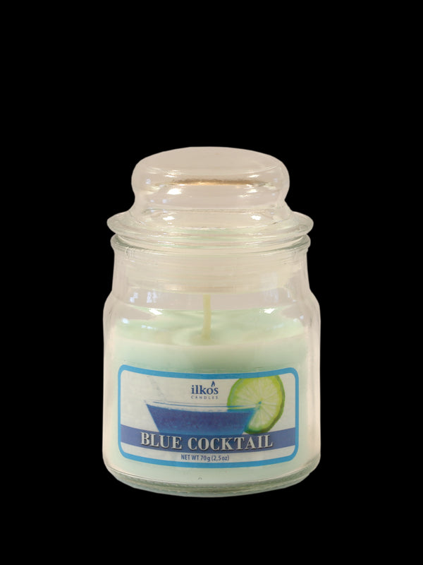 Ilkos 550856/3 Sveča mini - Blue Cocktail