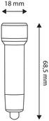 Entac 902302 Baterijska svetilka 5 LED, obesek za ključe