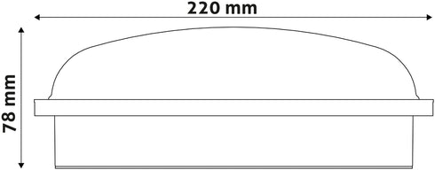 Avide 915265 Zunanja svetilka (Triton-O) Okrogla 20W 4000K 1700 lm IP65