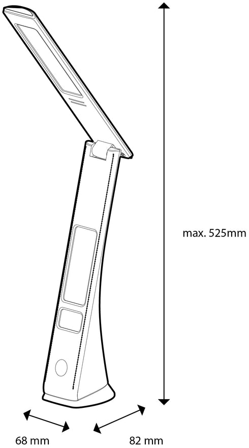 Avide 918549 Namizna svetilka LED Office Leather Claude Calendar NW 450 lm