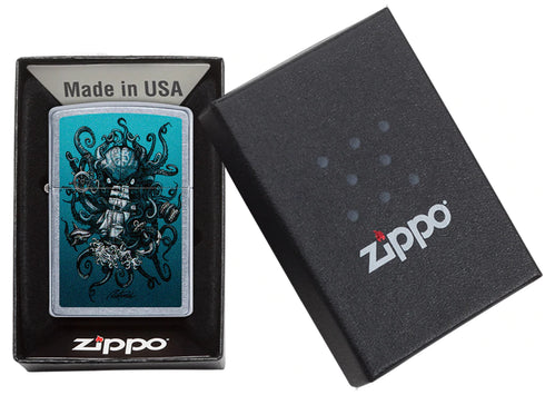 Zippo vžigalnik 60.005.164 Octopus Ship, Rick Rietveld