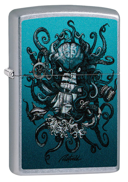 Zippo vžigalnik 60.005.164 Octopus Ship, Rick Rietveld