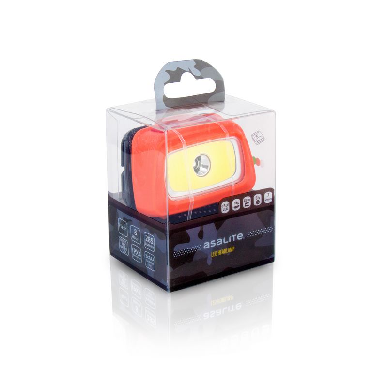 Asalite ASAF14086 Naglavna svetilka CREE XPE LED + 3 COB LED 3W