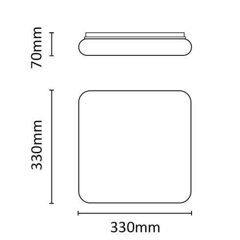 Asalite ASAL0195 Stropna svetilka Liza z daljinskim upravljalnikom 48W CCT 3400 lm