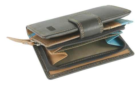 Mano M17702BR/TP Ženska denarnica rjava/sv. modro/bež