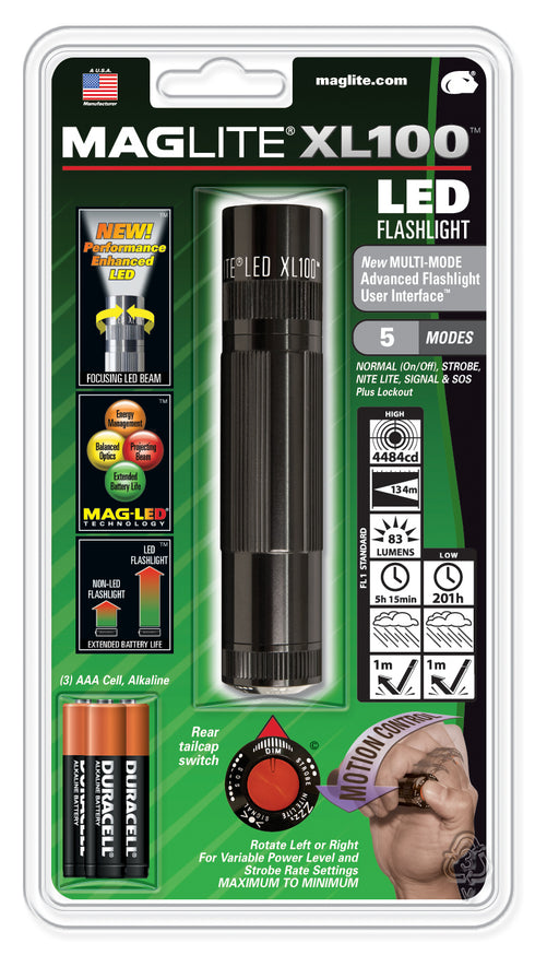 Maglite XL100-S3016 Baterijska svetilka XL100 LED 130 m (blister)