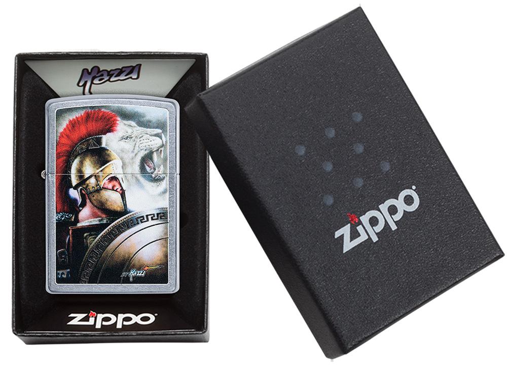 Zippo vžigalnik 49095 Mazzi Spartan and Lion
