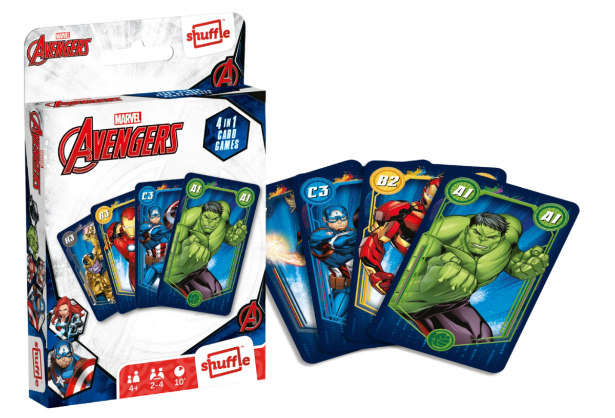 Cartamundi 108682992 Karte 4v1: Marvel Maščevalci