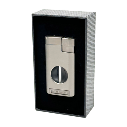 Vžigalnik Ronson 118003 za cigare plinski Jet Flame Thunder, Gun Metal