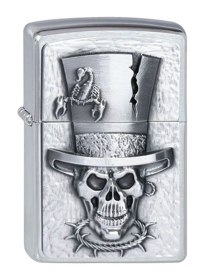 Zippo vžigalnik 2.001.666 Skull Top Hat Emblem