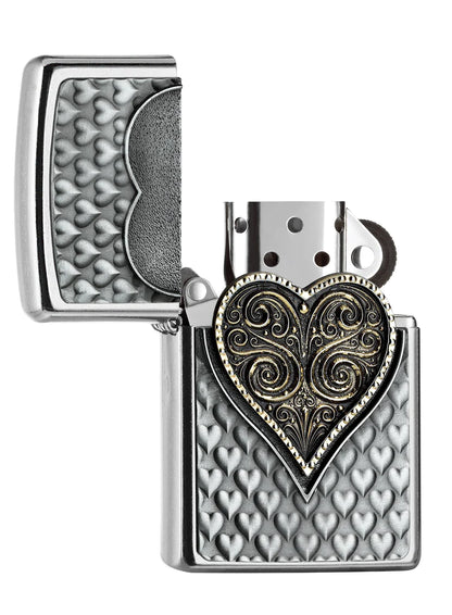 Zippo vžigalnik 2.006.480 Heart Emblem 3D