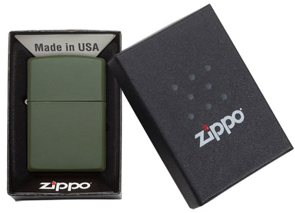 Zippo vžigalnik 221 Green Matte