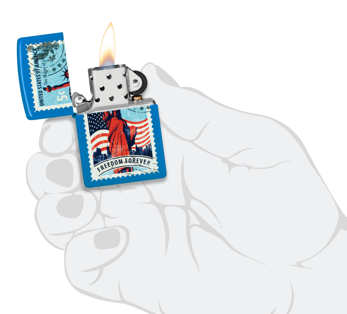 Zippo 46842 vžigalnik Stamp of Liberty