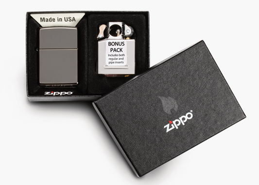Zippo 29789 Set Zippo Black Ice & Pipe Insert