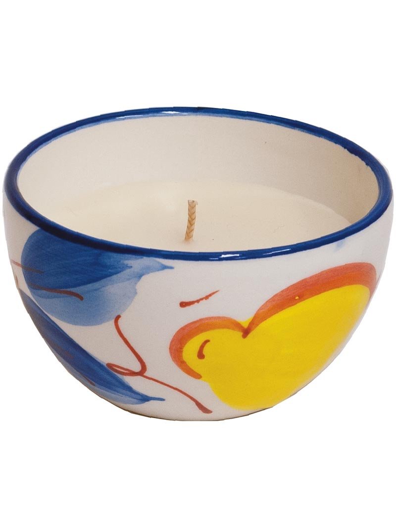 Roura 340305.085 Sveča Citronela v keramiki - Sadje 65x110 mm 28h