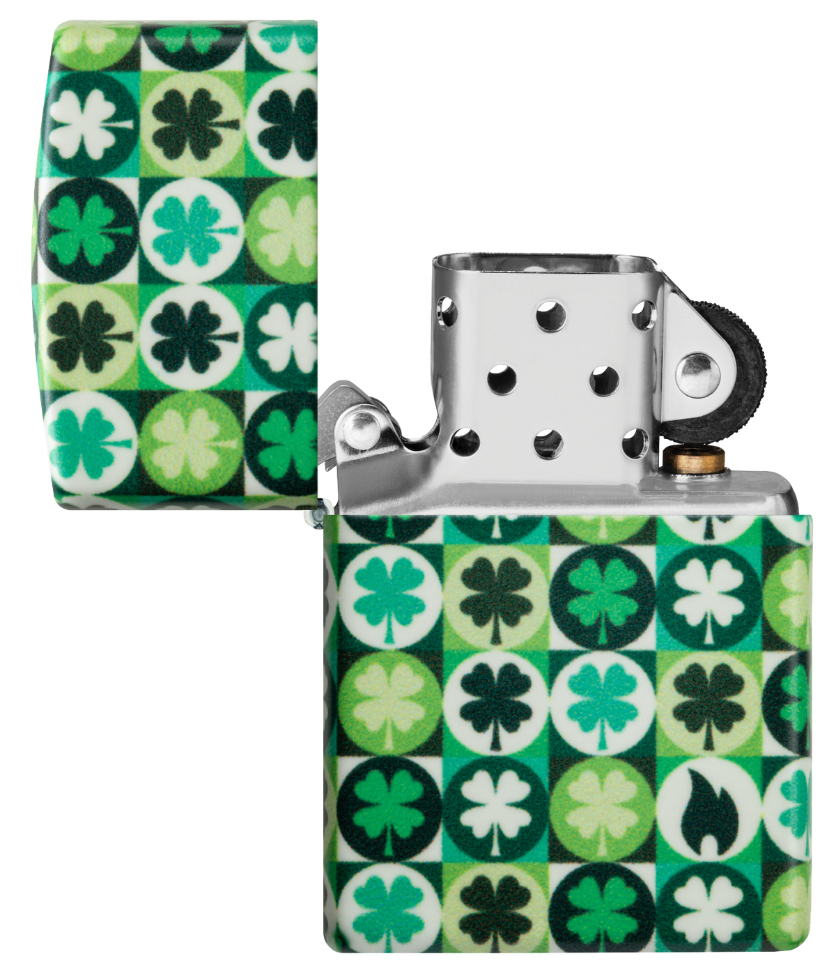 Zippo vžigalnik 46015 Clover Glow in the Dark