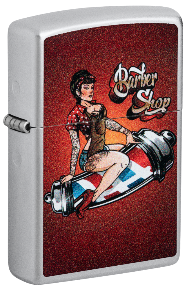 Zippo vžigalnik 46073 Barber Shop Pin-Up