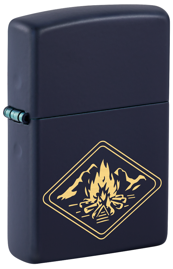 Zippo 46174 vžigalnik Campfire, Navy Matte